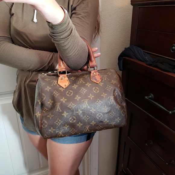 AUTHENTIC LOUIS VUITTON SPEEDY 25 Vintage - Picture 6 of 8